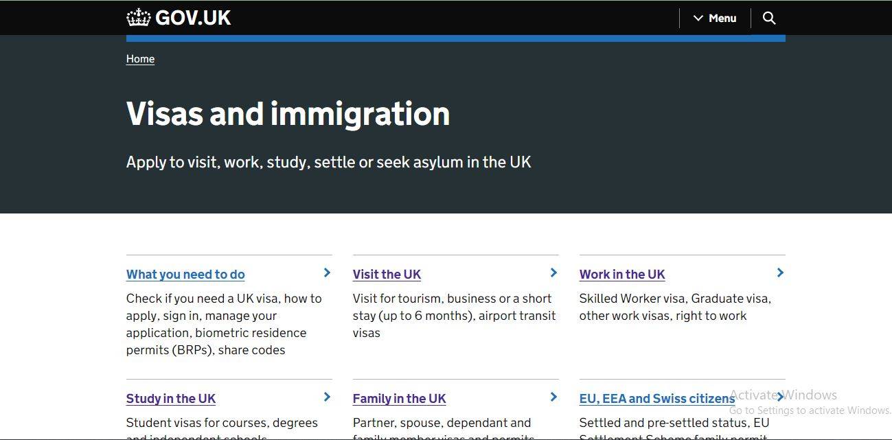 UK visas for Commonwealth citizens: A page for different options visa entries into the UK.